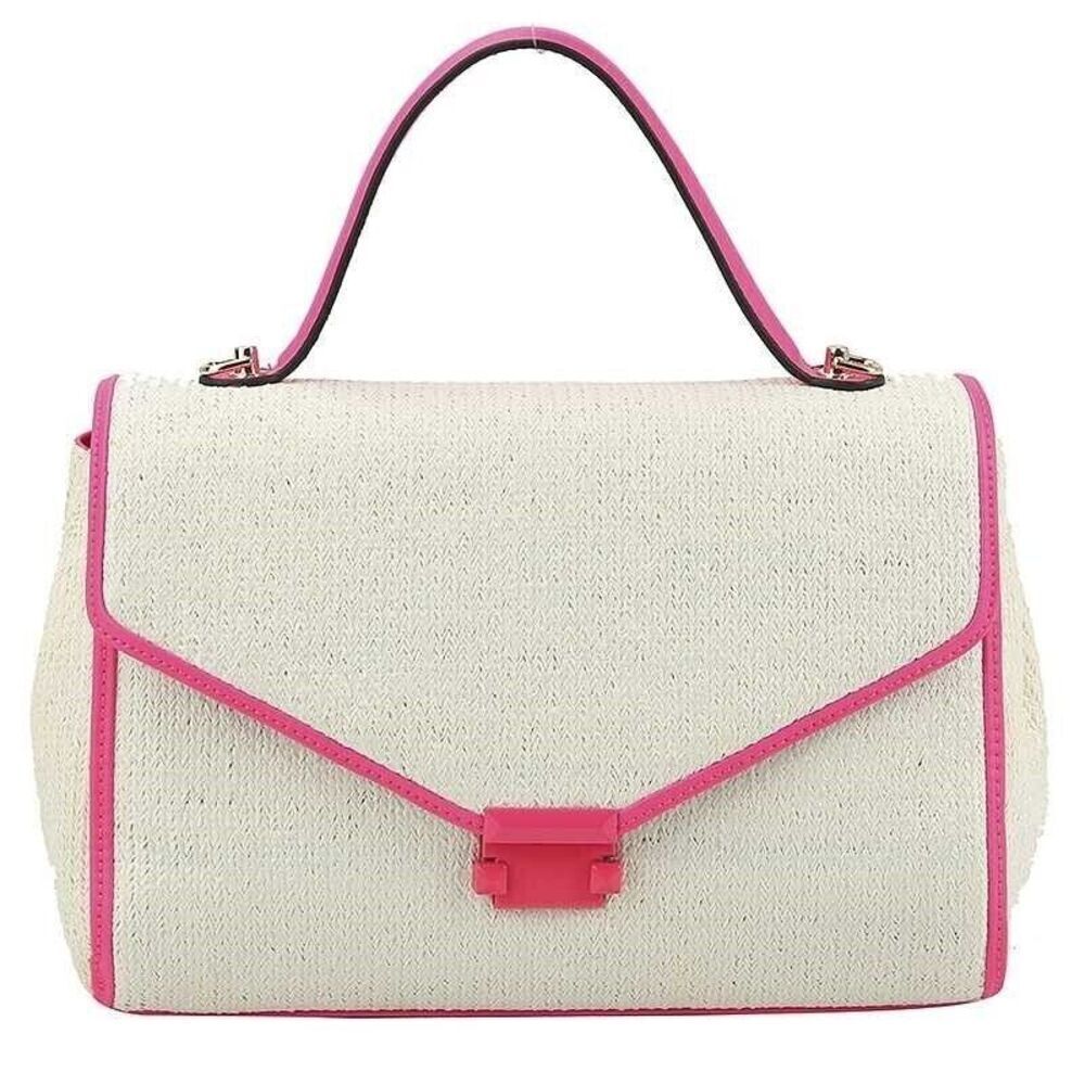 Stylish Straw Texture Retro Classic Clutch Shoulder Handbag Elegant Feminine - Picture 2 of 2